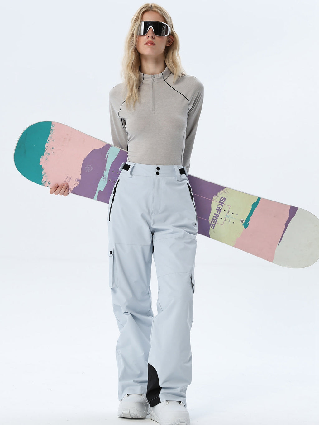 Women's Relaxed Utility Snow Pants with Cargo Storage