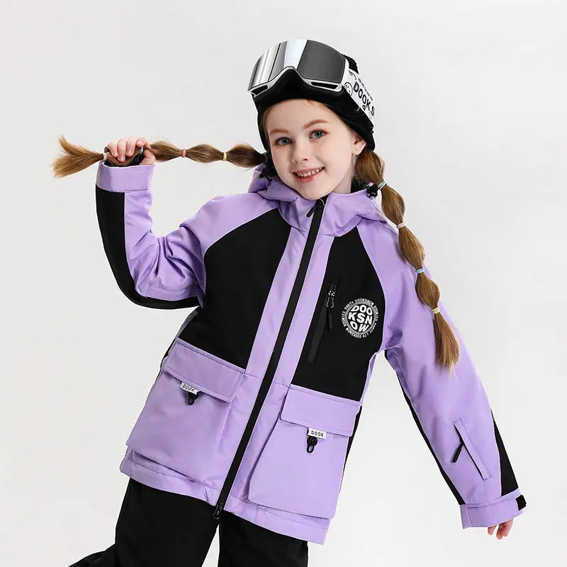 Kids Ski Jacket Boys Girls Winter Insulated Coat