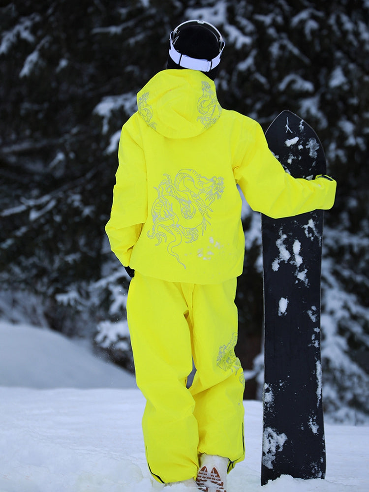 Unisex Insulated Oversized Snowboard Jacket and Pants