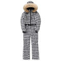 Women Houndstooth One-piece Snowboard Outfit