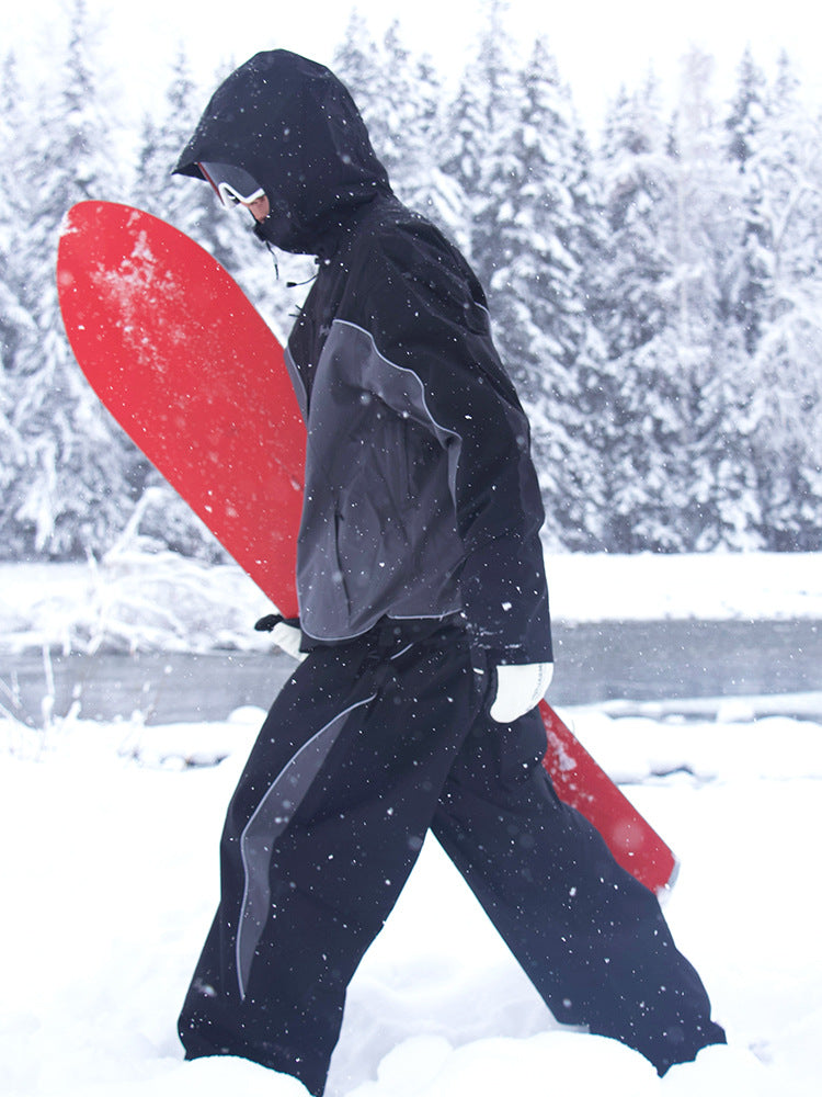 Men's Three-Layer Baggy Waterproof Ski Outfit