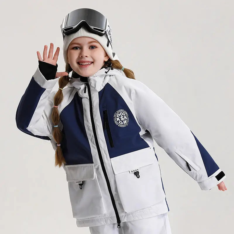Kids Ski Jacket Boys Girls Winter Insulated Coat