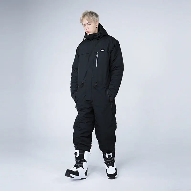 Men Women One-piece Ski Suits Thick Sports Clothing