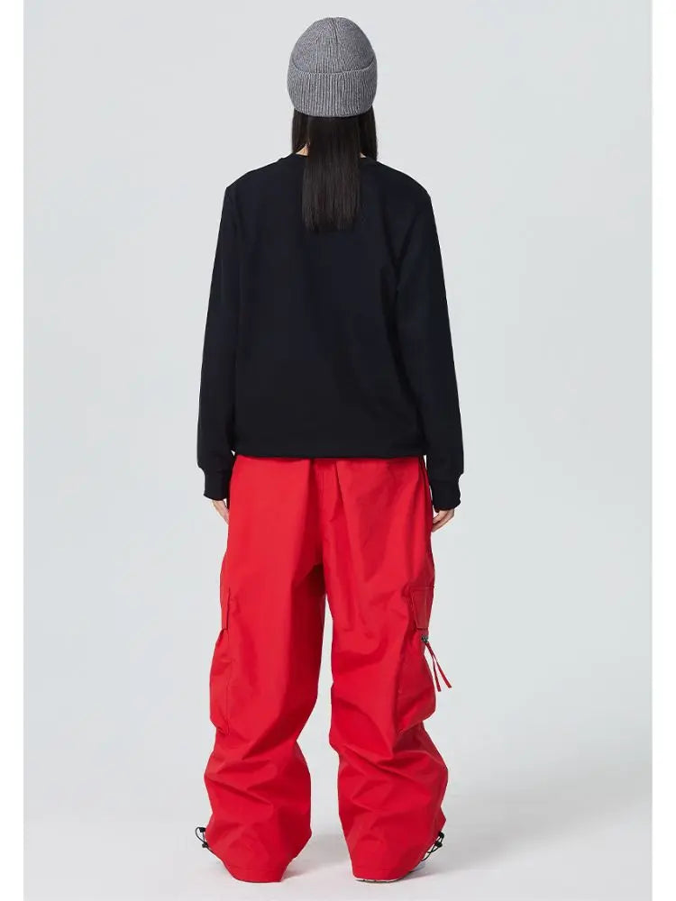Adult Zip Pocket Baggy Cargo Snowboard Pants