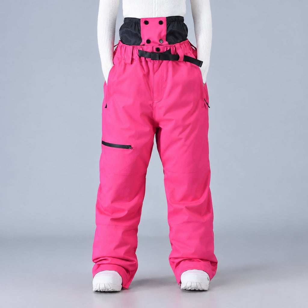 Unisex High-Rise Wide-Leg Snowboard Trousers