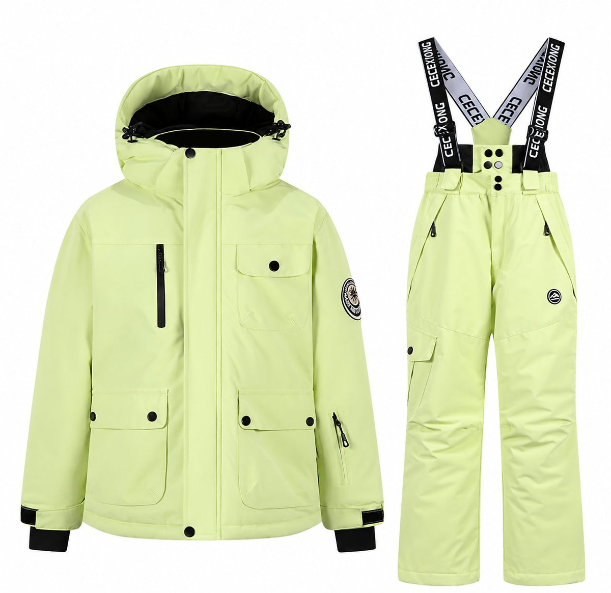 Kids' Detachable-Hood Insulated Snow Set