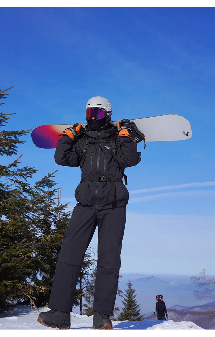 Insulated Ski Jacket & Pants Set Winter Outwear for Sports
