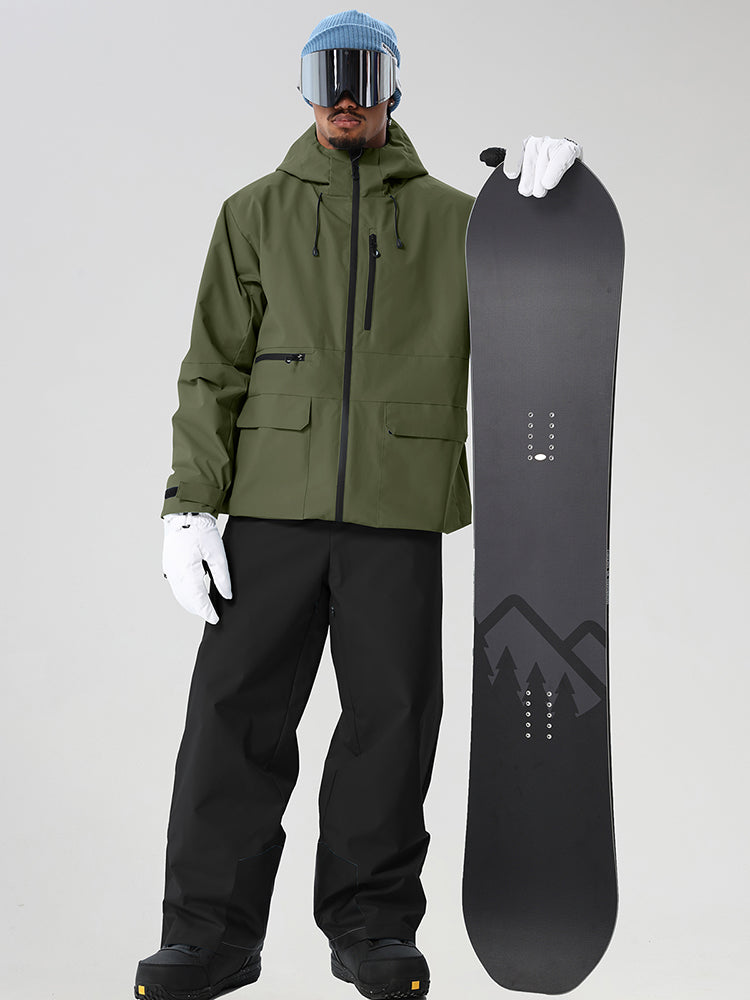 Men's Full-Zip Utility Ski Jacket and Pants