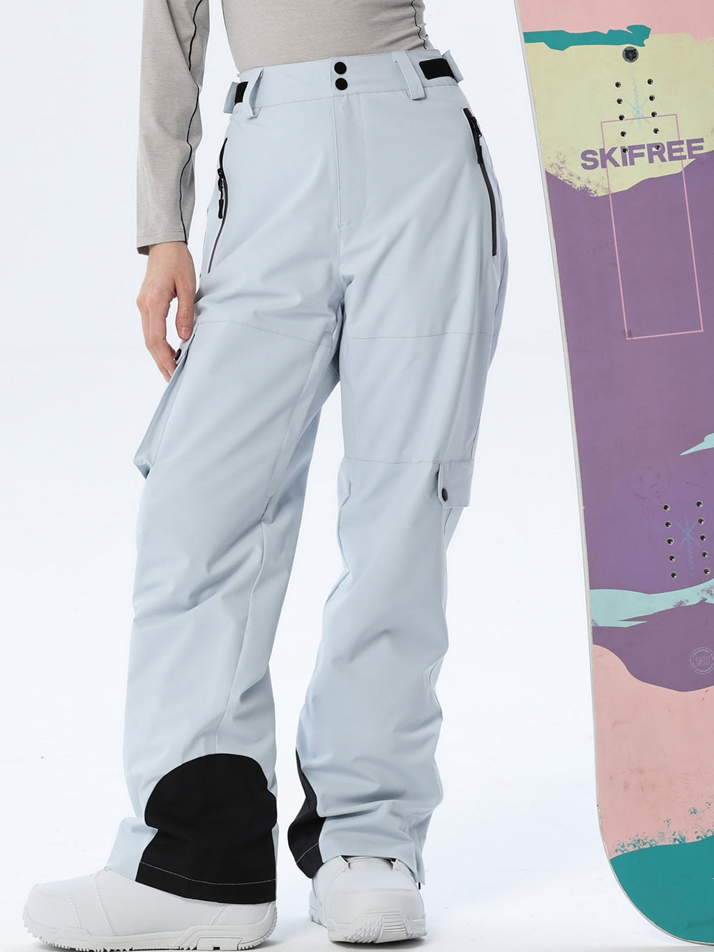 Women's Relaxed Utility Snow Pants with Cargo Storage