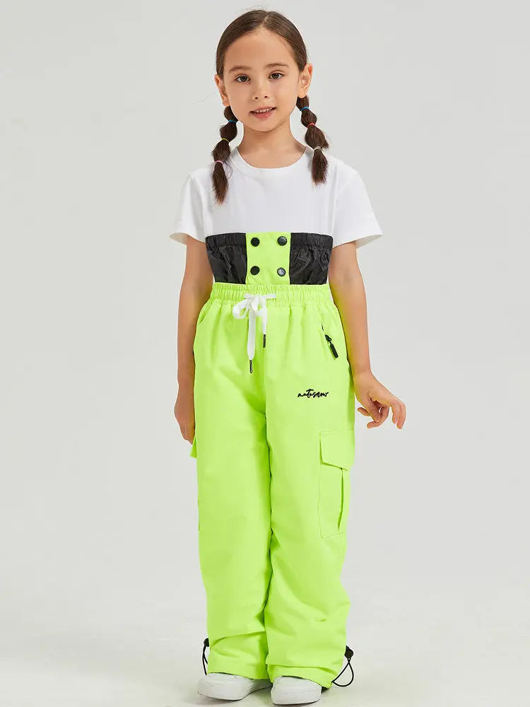 2026 Baggy Ski Snow Pants High Waist Thicken Pants for Kids
