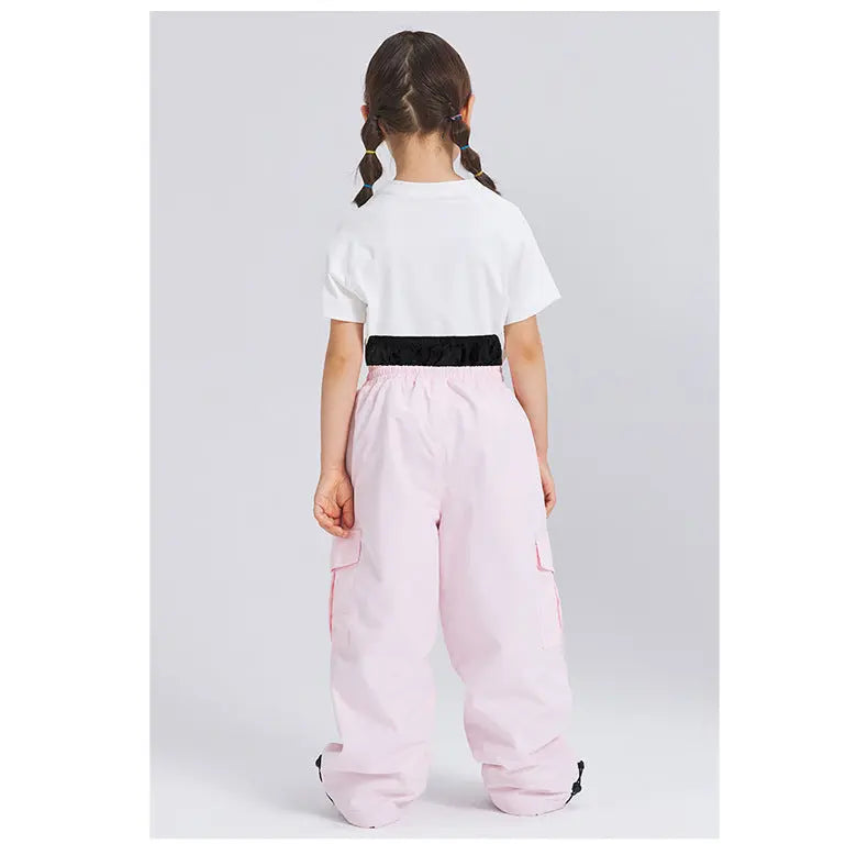 2026 Baggy Ski Snow Pants High Waist Thicken Pants for Kids