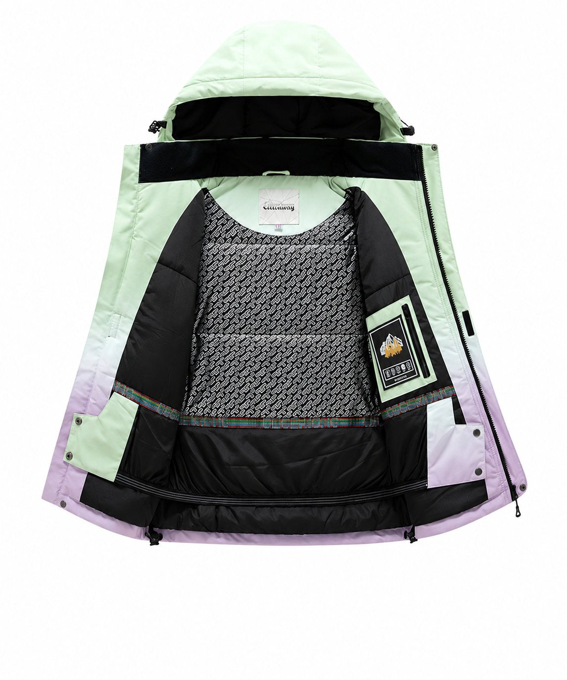 Kids' Gradient Snow Jacket and Bib Overalls
