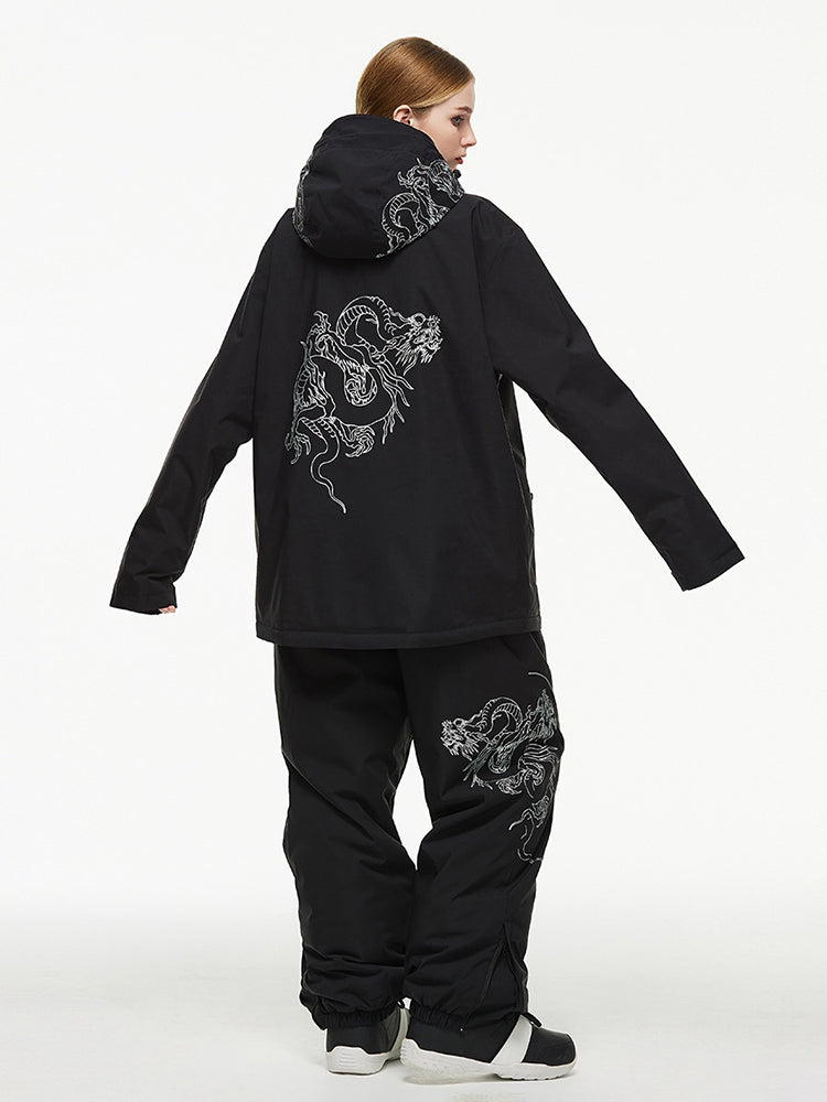Unisex Insulated Oversized Snowboard Jacket and Pants