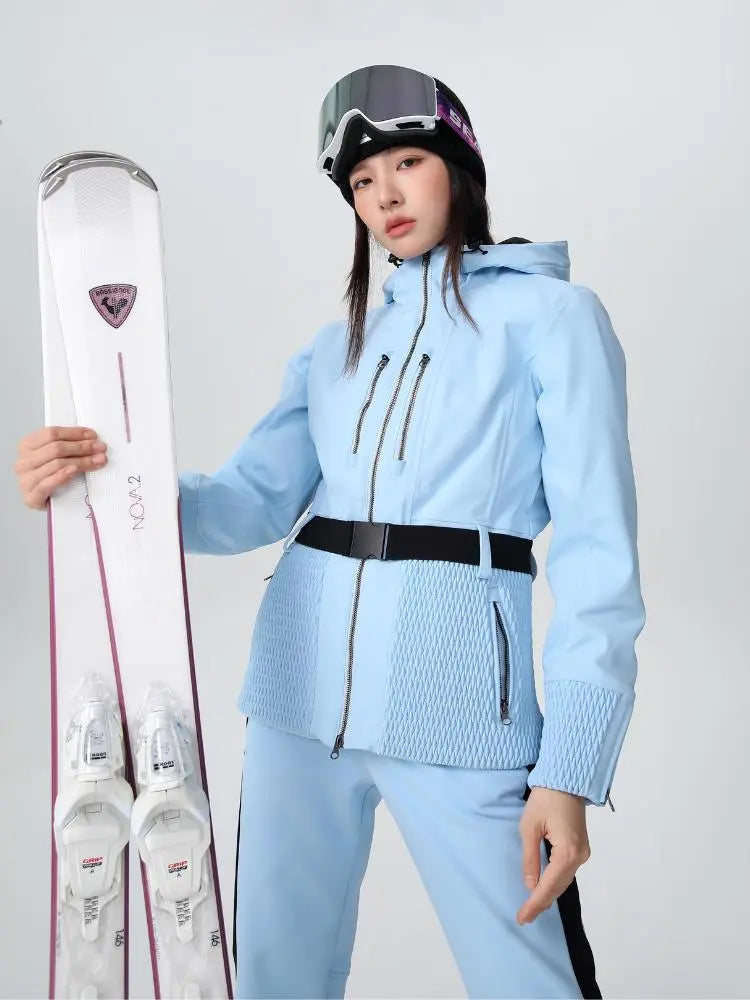 Women's 3L Insulated Ski Jacket Slim Fit Sports Wear