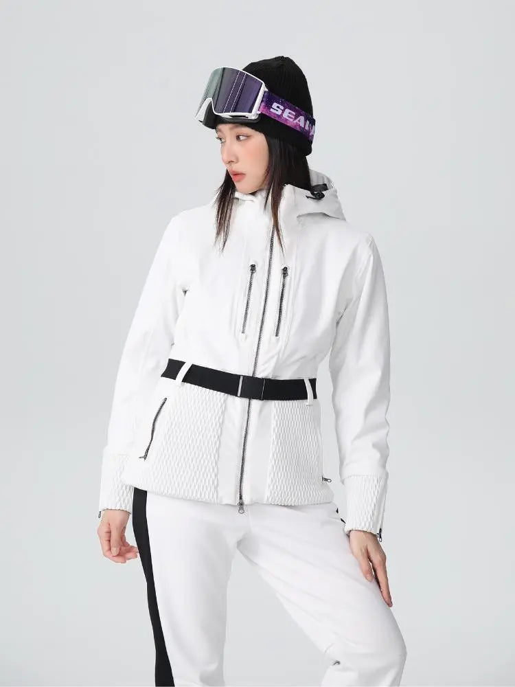 Women's 3L Insulated Ski Jacket Slim Fit Sports Wear