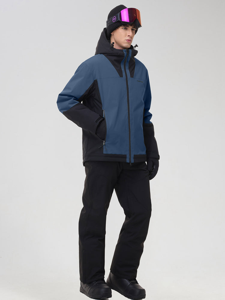 Men's Two-Tone Ski Jacket and Matching Snow Pants