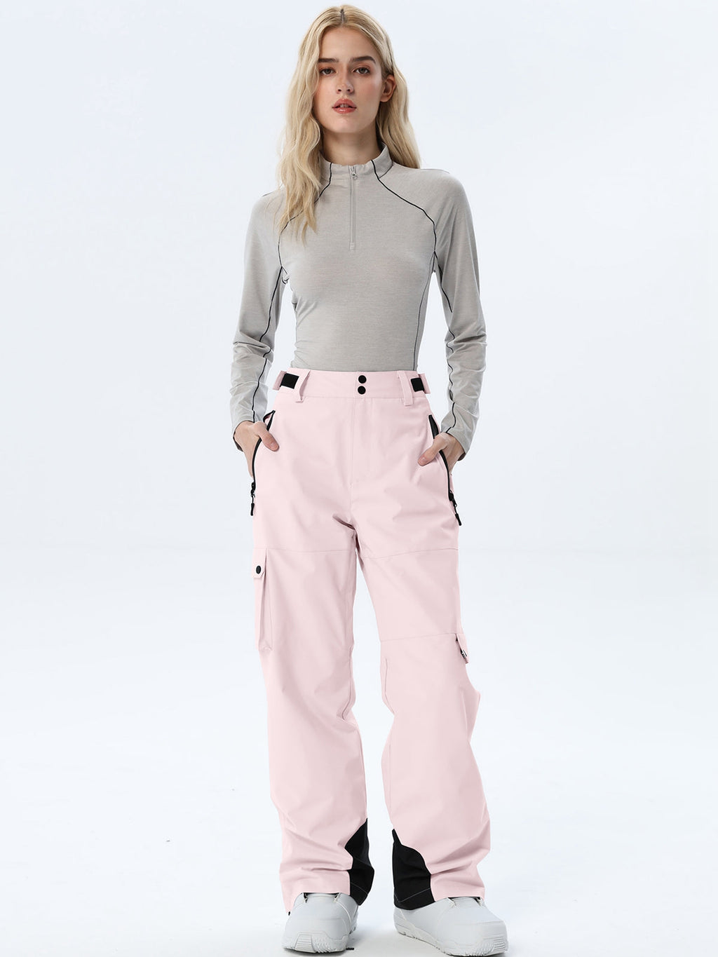 Women's Relaxed Utility Snow Pants with Cargo Storage