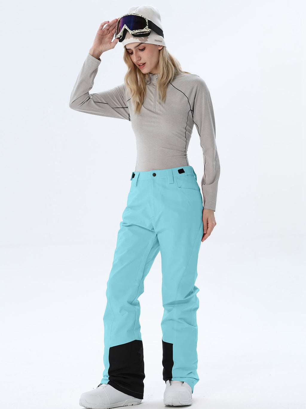Women's Straight-Leg Snow Pants with Ankle Panels