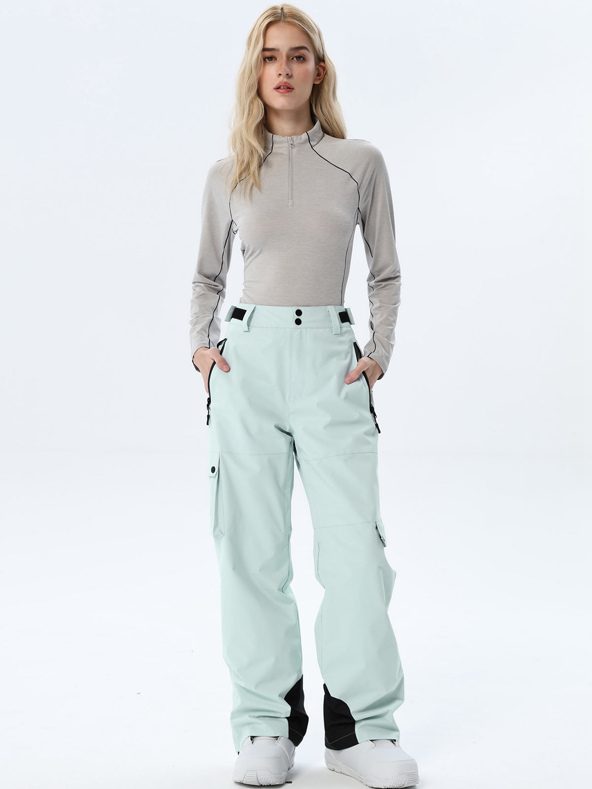 Women's Relaxed Utility Snow Pants with Cargo Storage