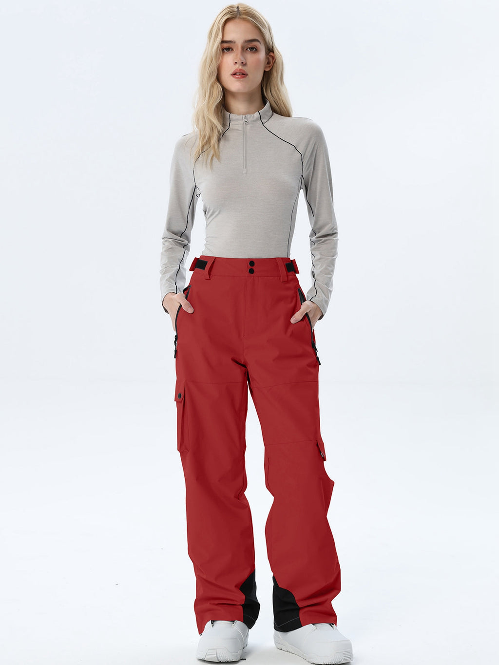 Women's Relaxed Utility Snow Pants with Cargo Storage