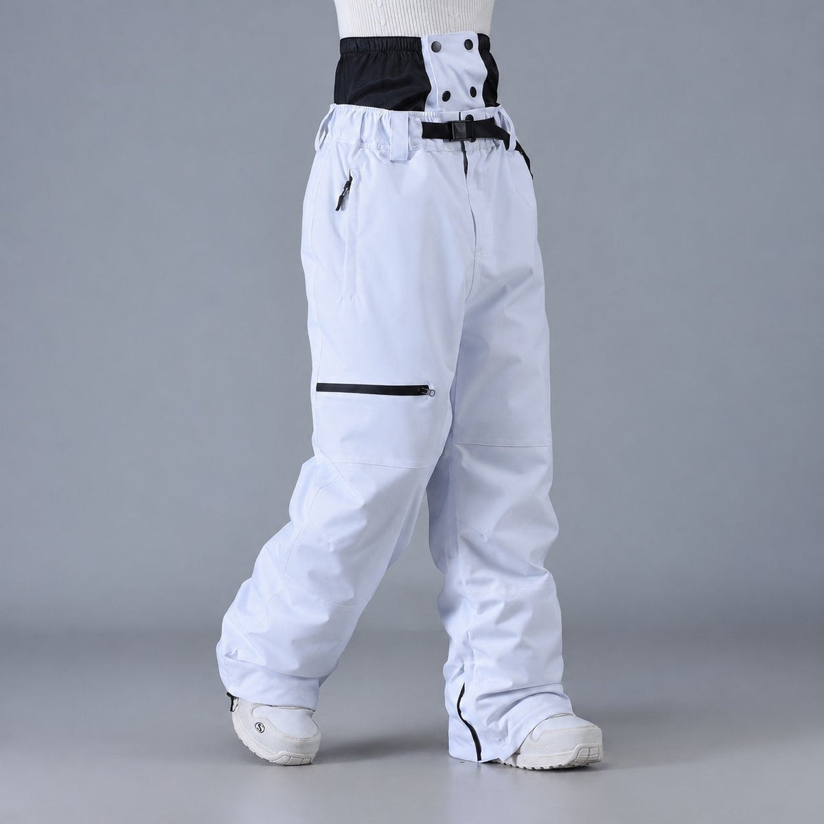 Unisex High-Rise Wide-Leg Snowboard Trousers
