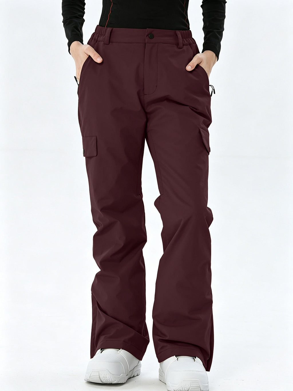 Women's Regular-Fit Cargo Snow Trousers