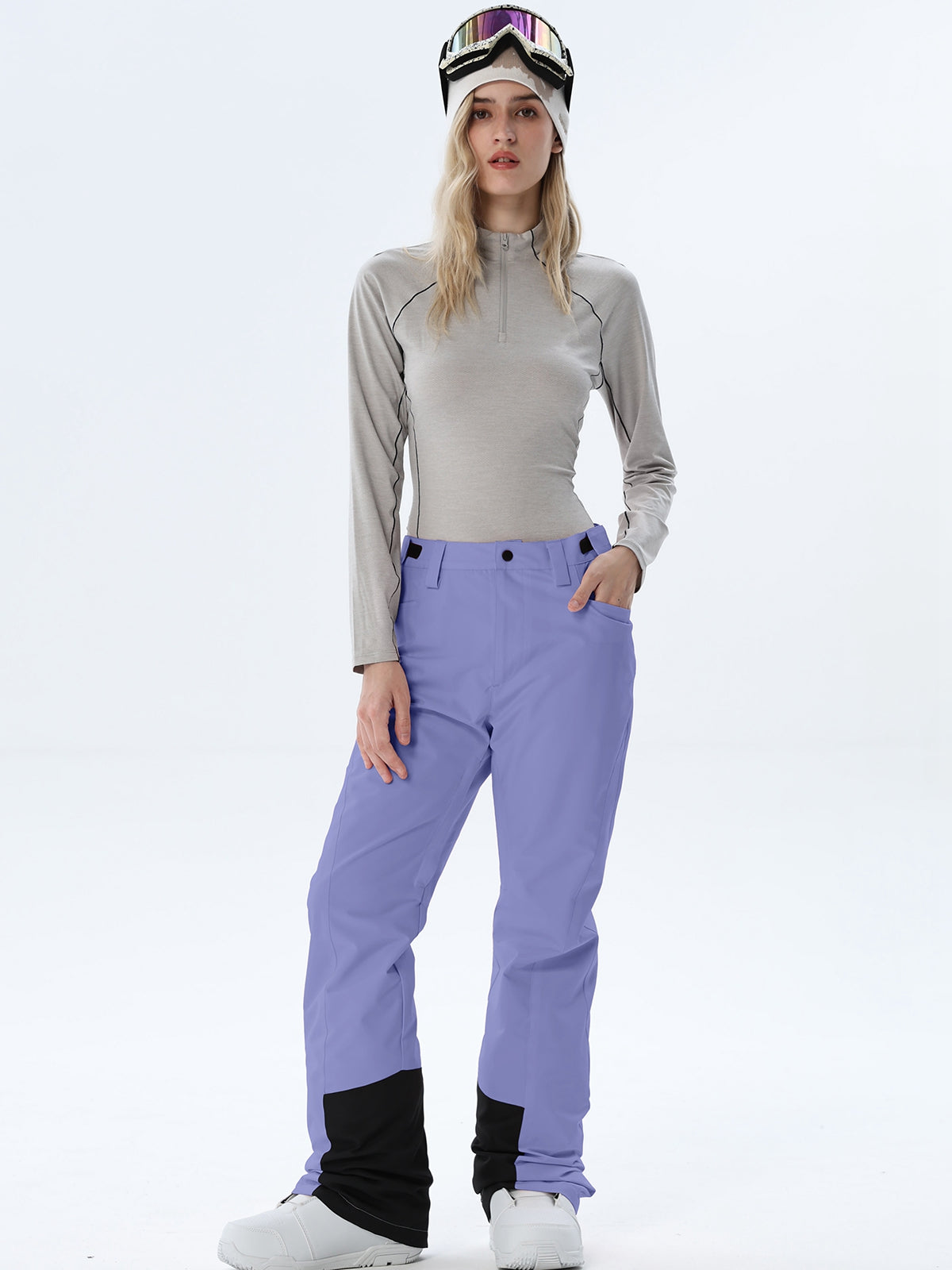 Women's Straight-Leg Snow Pants with Ankle Panels