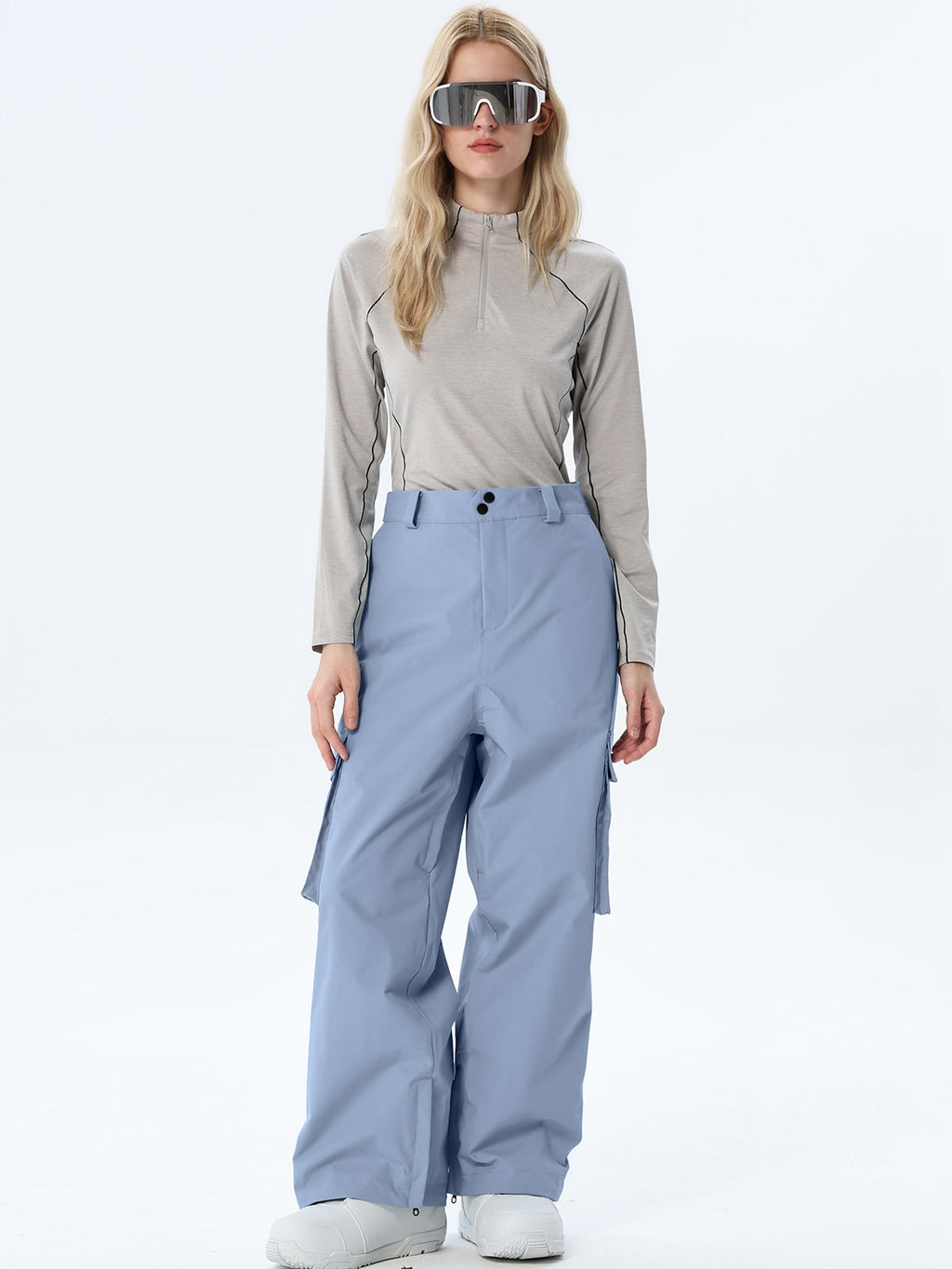 Women's Loose-Cut Ski Pants with Side Pockets