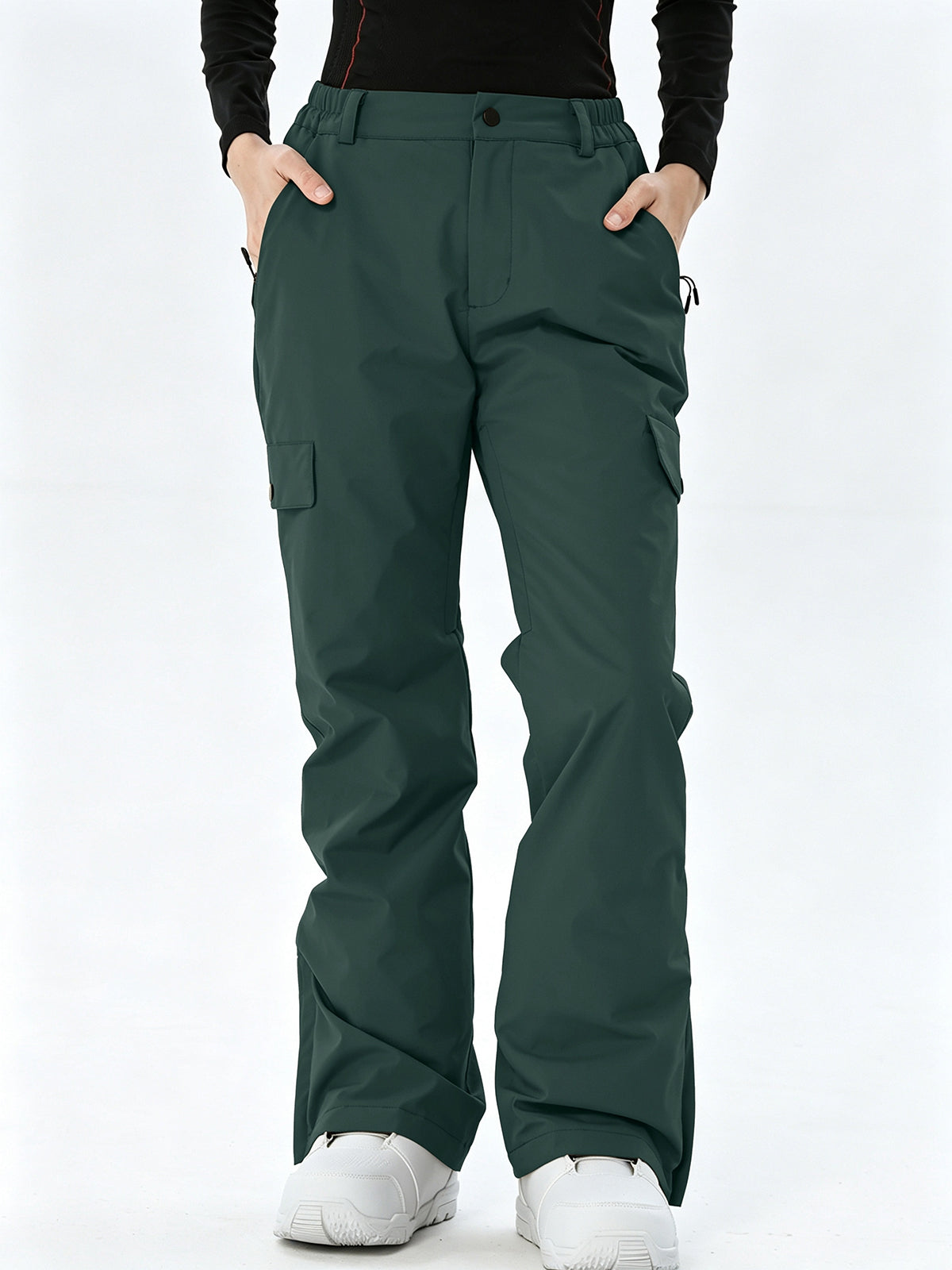 Women's Regular-Fit Cargo Snow Trousers
