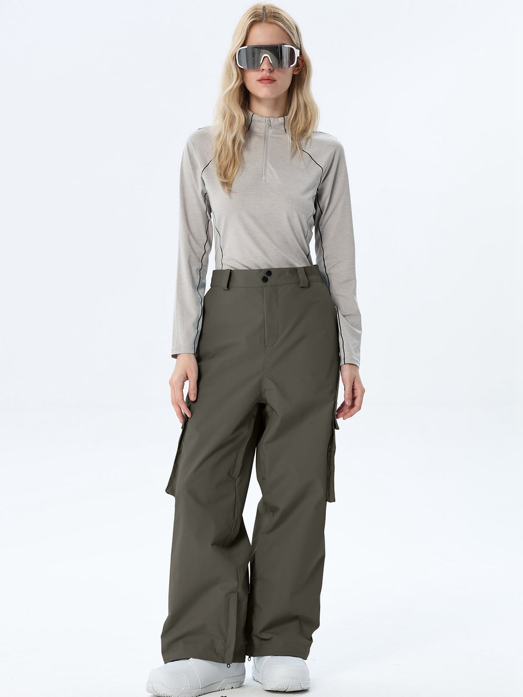Women's Loose-Cut Ski Pants with Side Pockets