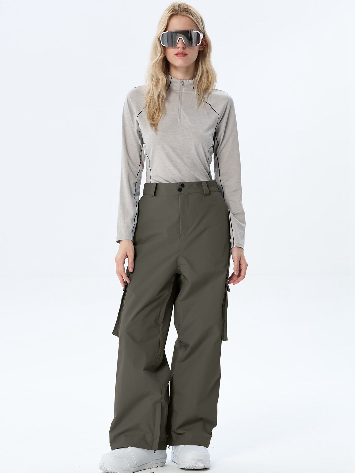 Women's Loose-Cut Ski Pants with Side Pockets
