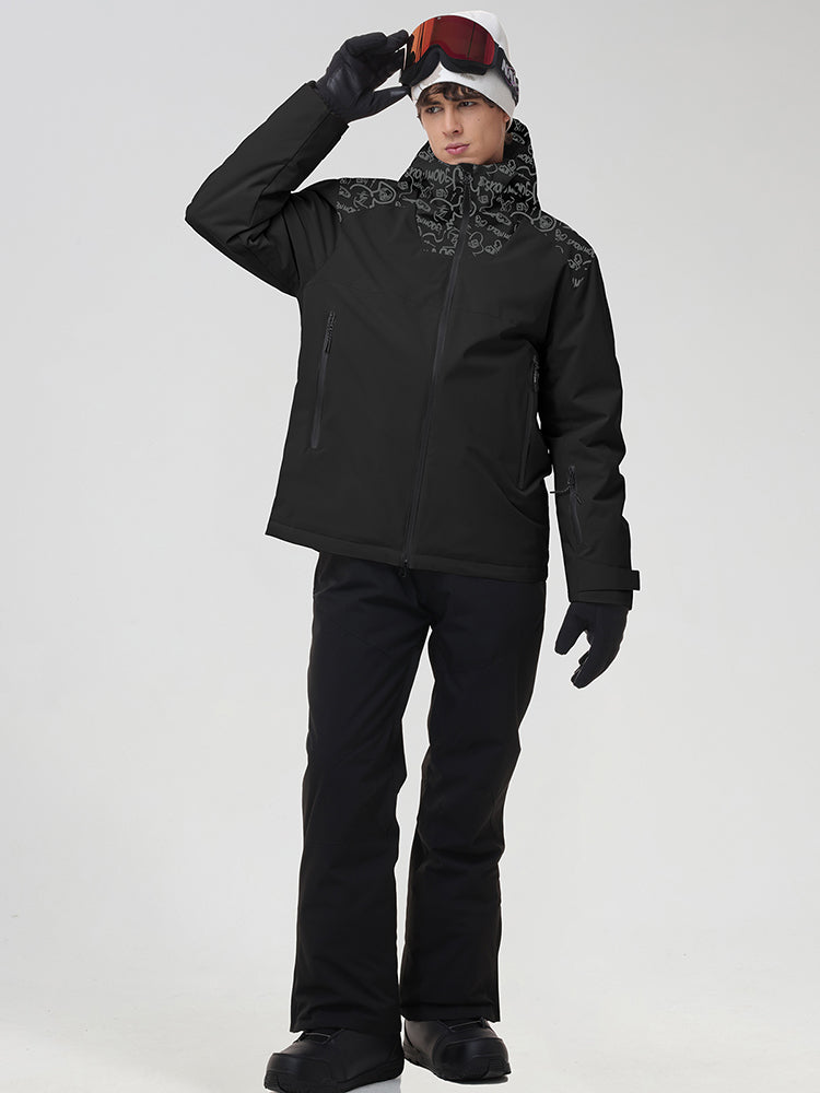 Men's Graphic-Panel Snow Jacket and Trouser Set