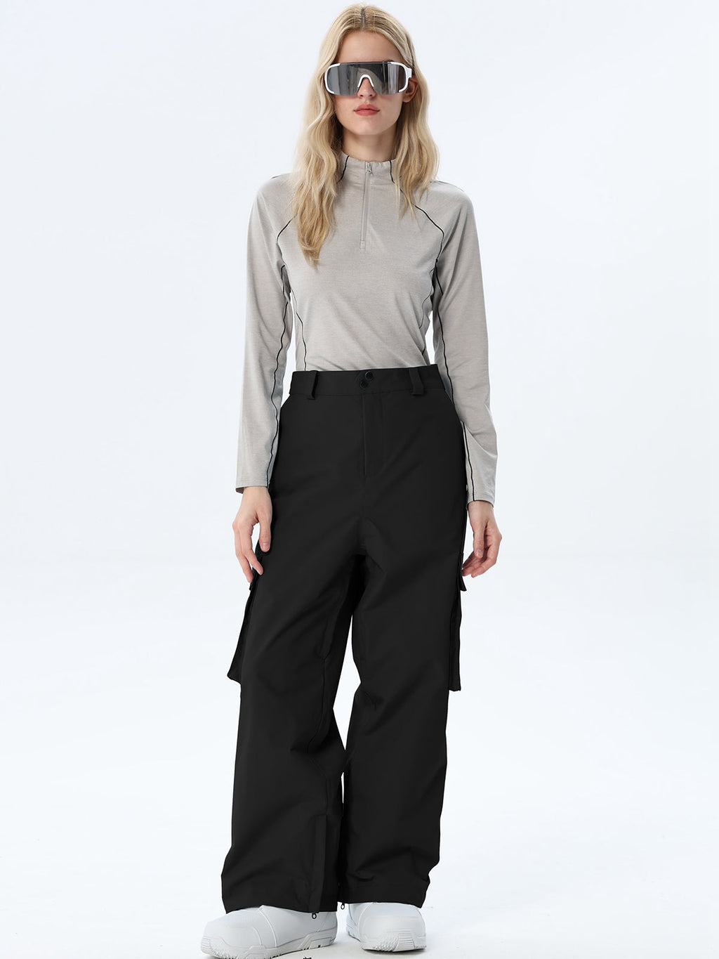 Women's Loose-Cut Ski Pants with Side Pockets