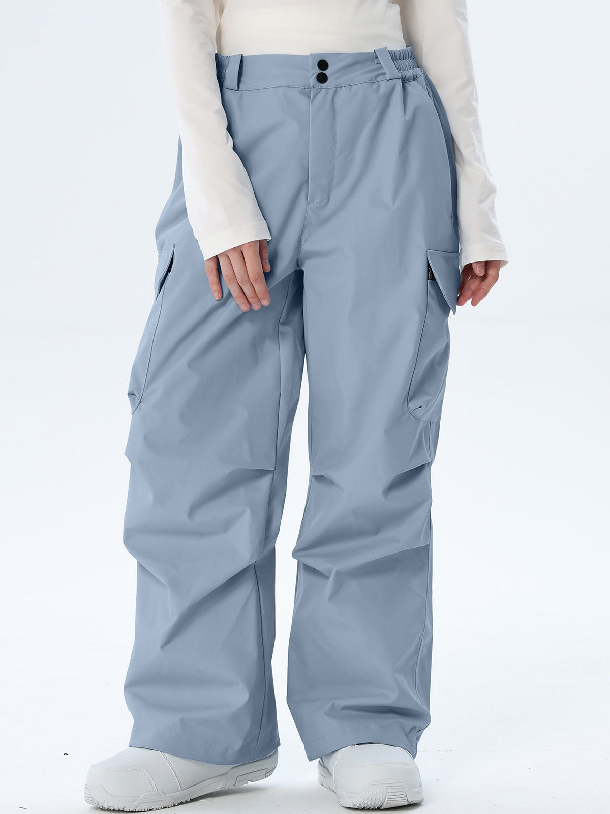 Women's Wide-Leg Cargo Snowboarding Trousers