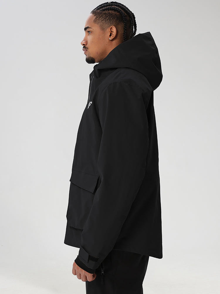 Men's Half-Zip Cargo Anorak for Snowboarding