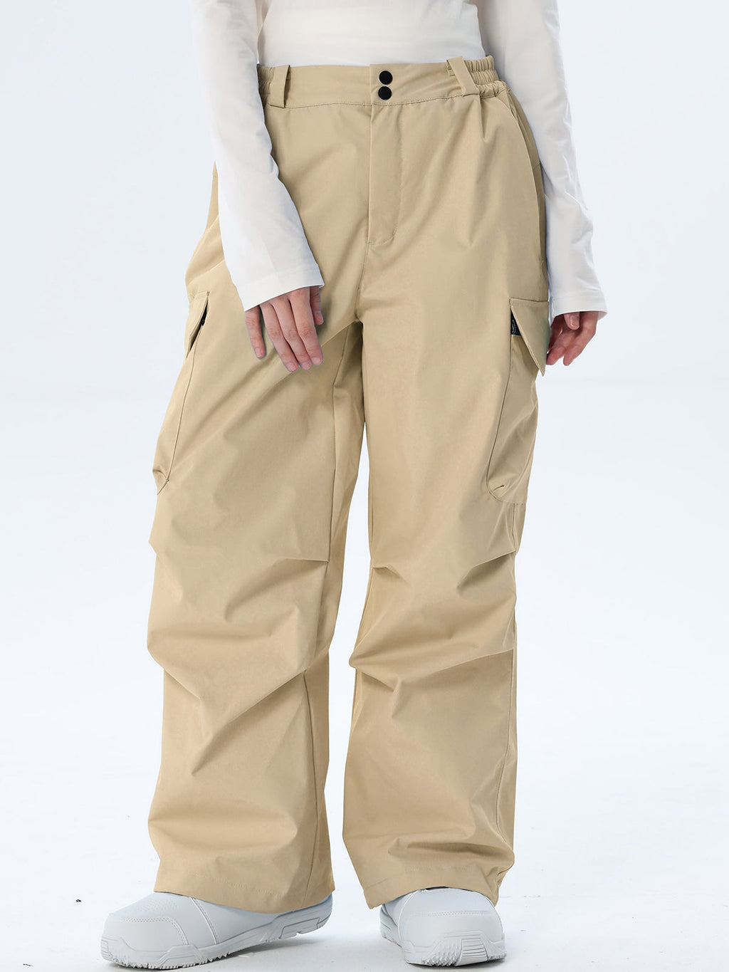 Women's Wide-Leg Cargo Snowboarding Trousers