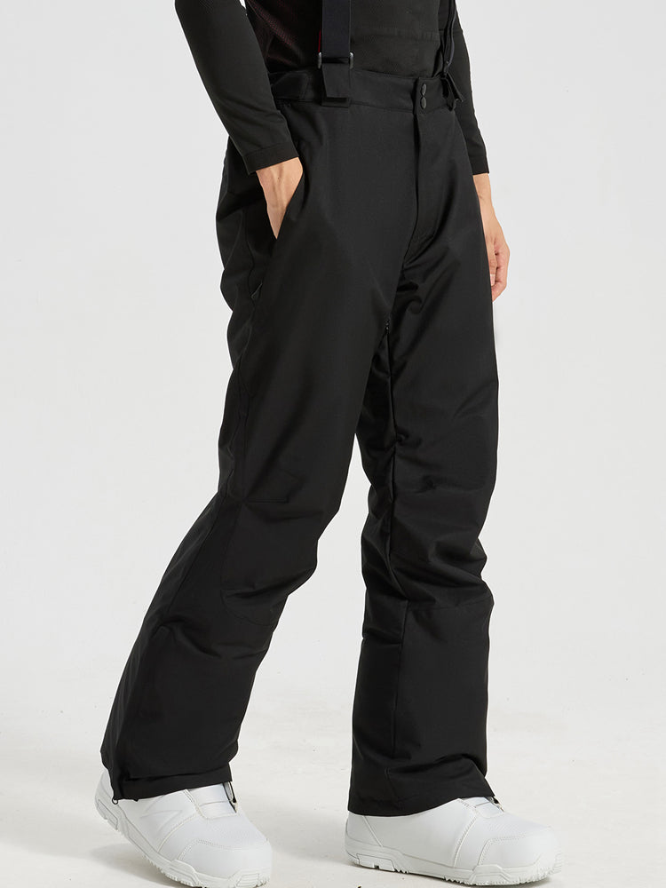 Men's Hooded Cargo Snow Jacket and Bib-Style Pants