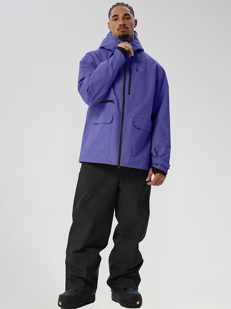 Men's Full-Zip Utility Ski Jacket and Pants
