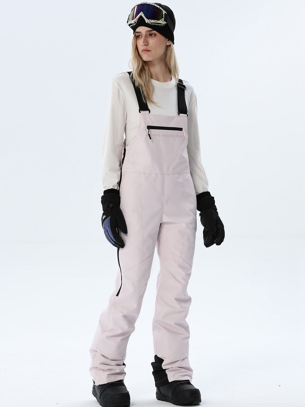 Women's Adjustable-Strap Snow Bib Overalls