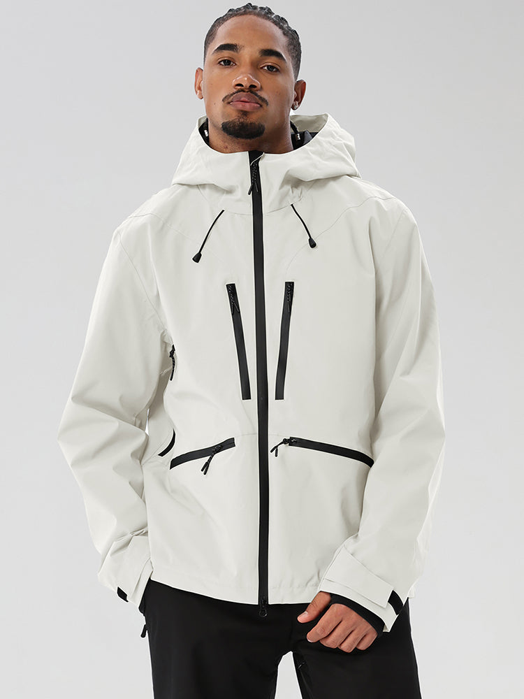 Men's Contrast-Zip Winter Jacket and Snow Pants