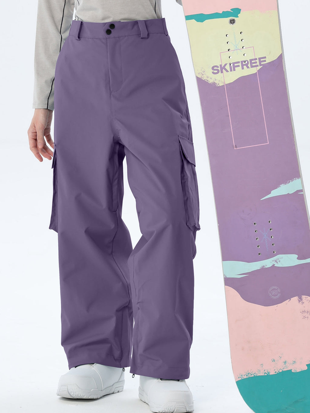 Women's Loose-Cut Ski Pants with Side Pockets