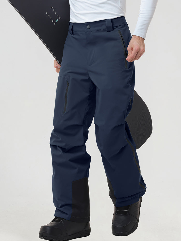 Men's Padded Cargo Snow Trousers with Waist Adjusters