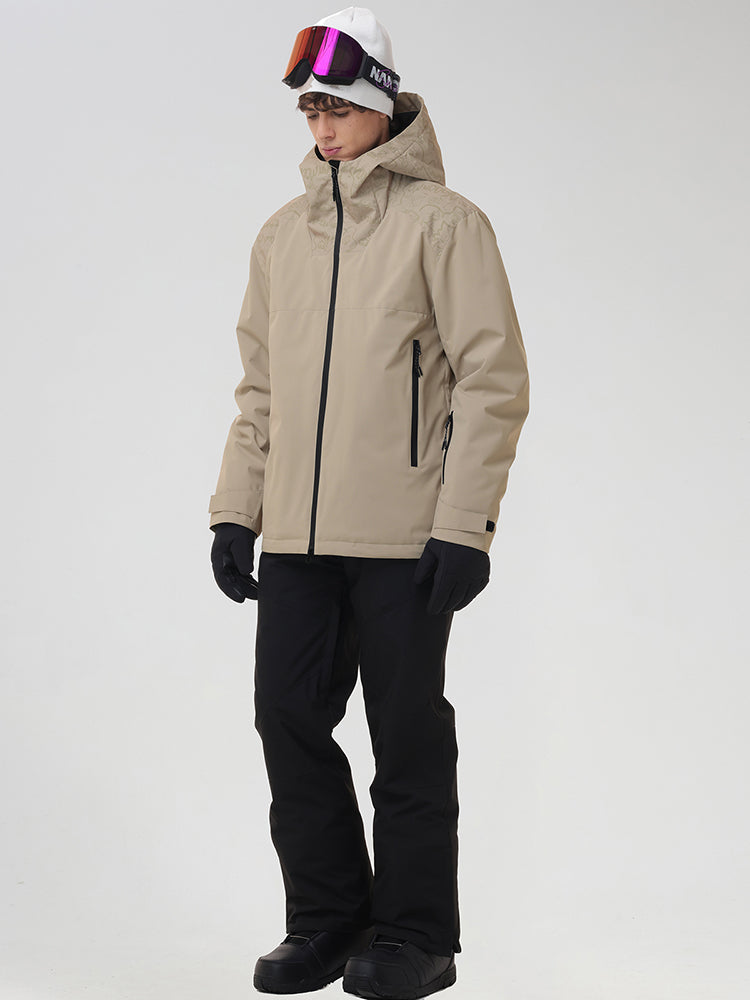 Men's Graphic-Panel Snow Jacket and Trouser Set