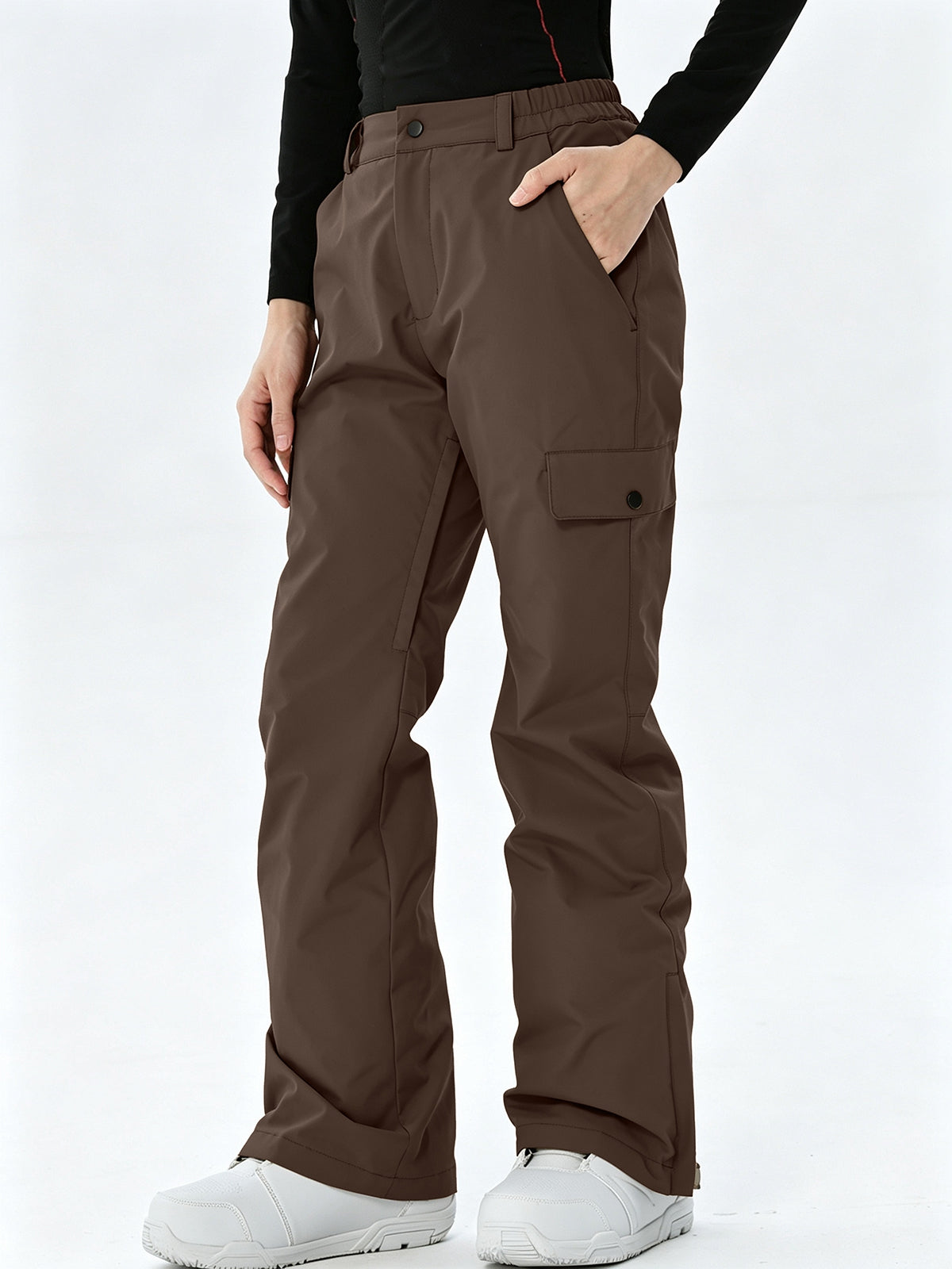 Women's Regular-Fit Cargo Snow Trousers