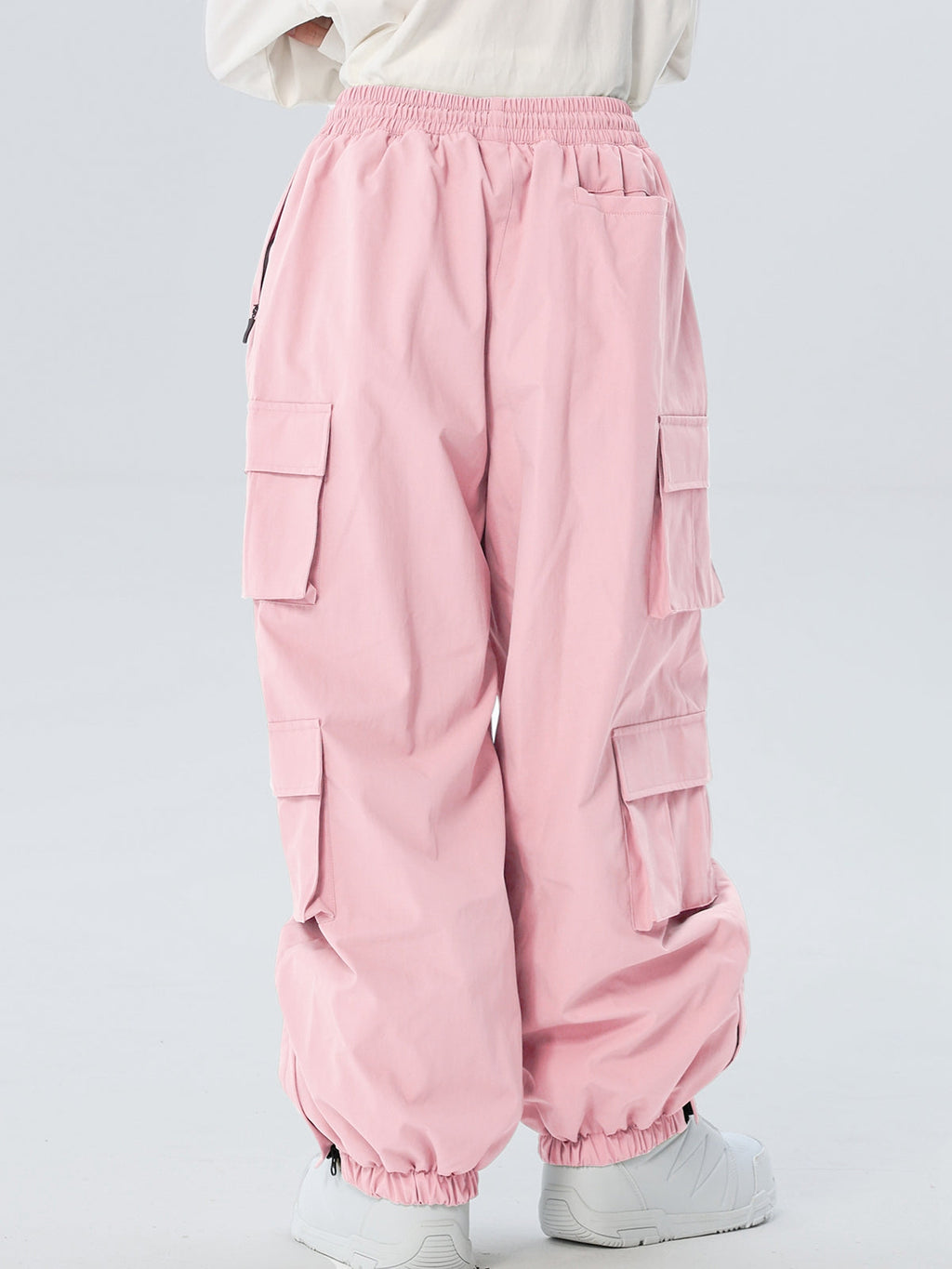 Women's Drawstring-Waist Baggy Snow Pants