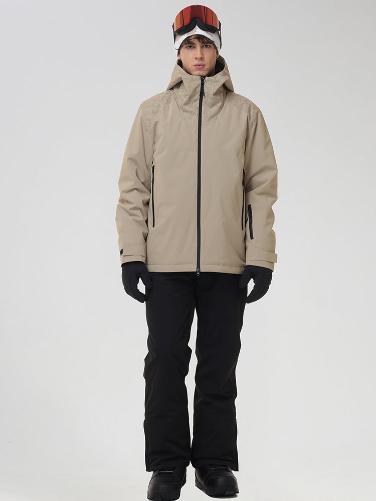 Men's Graphic-Panel Snow Jacket and Trouser Set