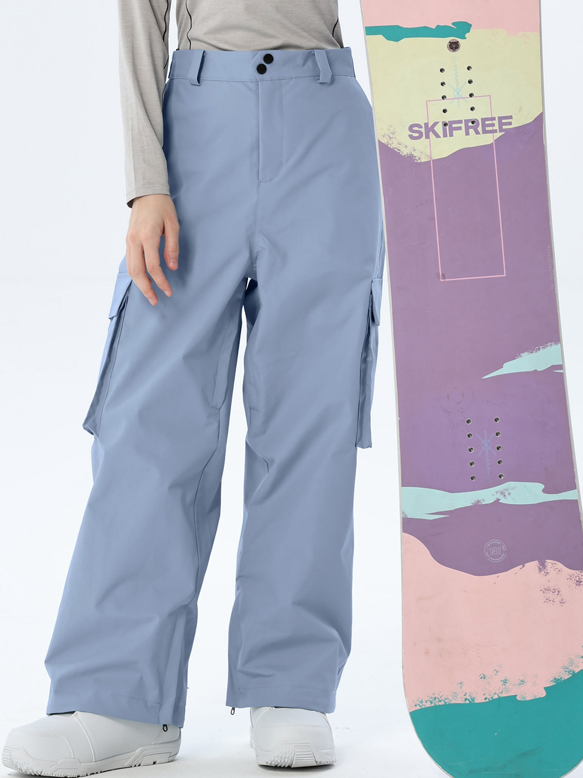 Women's Loose-Cut Ski Pants with Side Pockets