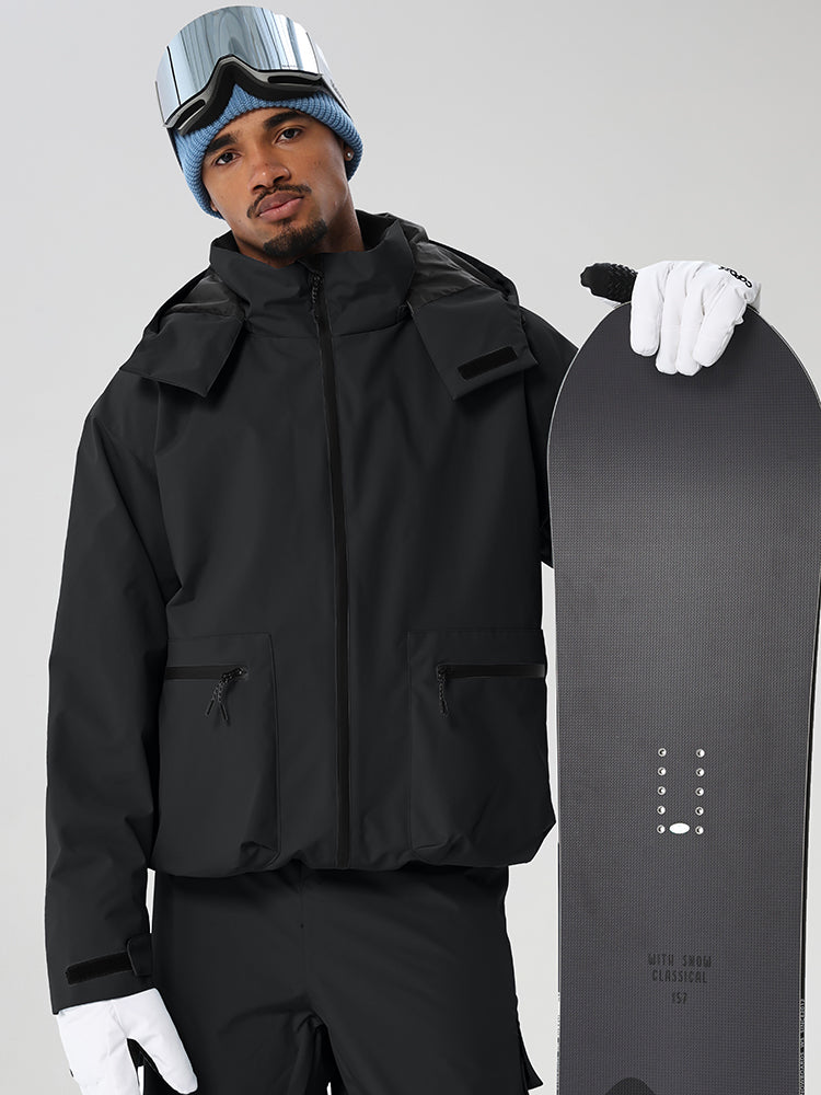 Men's Relaxed Snow Jacket with Inner Snow Skirt