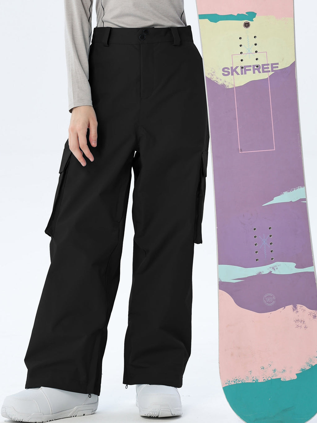 Women's Loose-Cut Ski Pants with Side Pockets