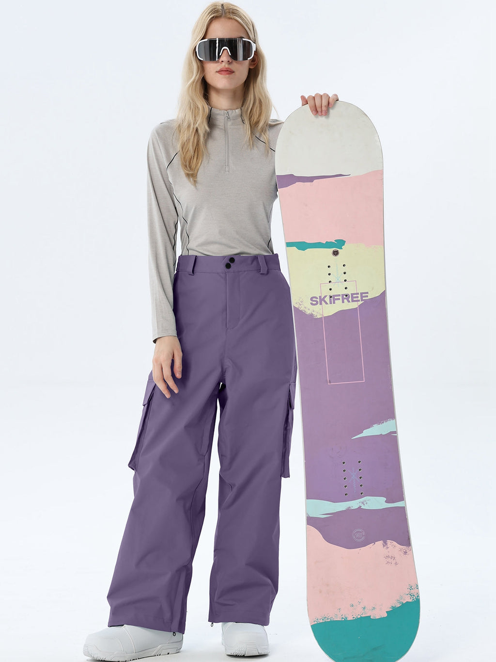 Women's Loose-Cut Ski Pants with Side Pockets
